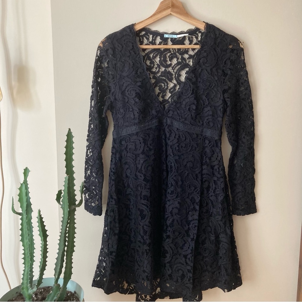 Urban Outfitters Kimchi Blue Black Lace Mini Dress